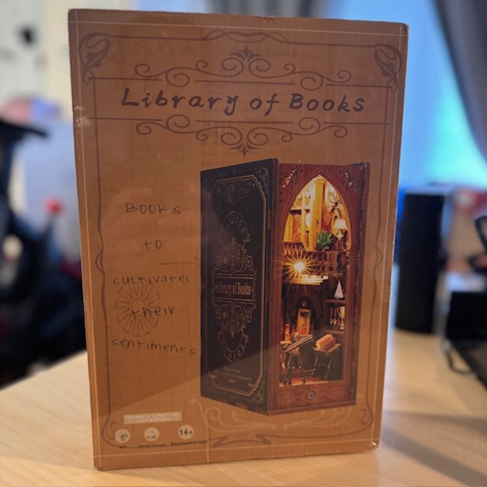 DIY Book Nook 3D Puzzle Bookend